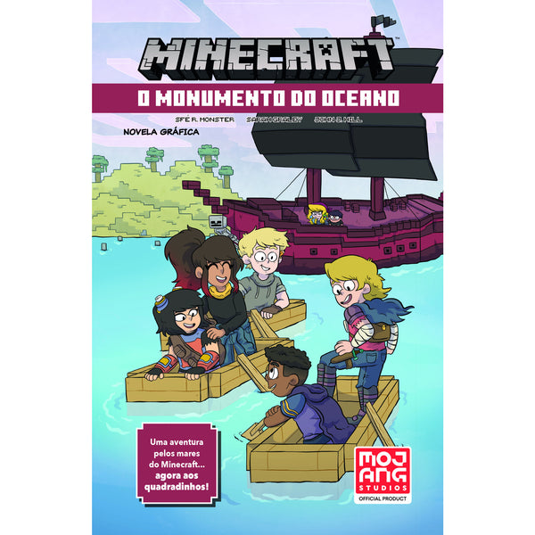 Minecraft: o Monumento do Oceano  de Sfe R. Monster   Novela Gráfica