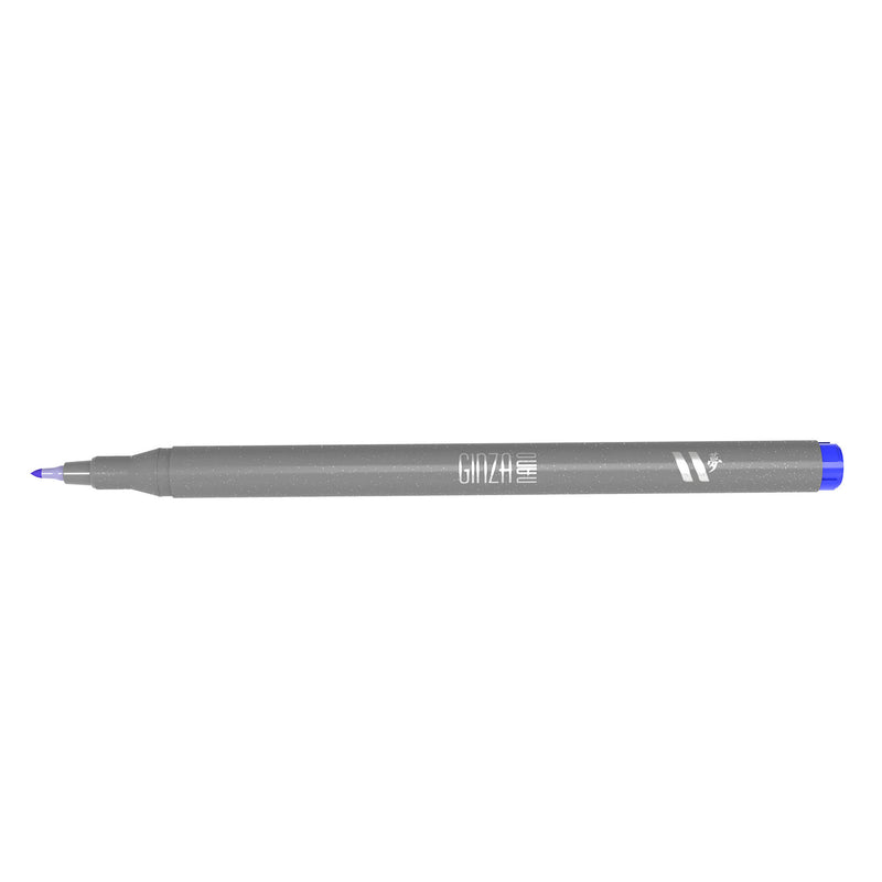 Marcador Ginza Nano Brush Pen Azul Safira