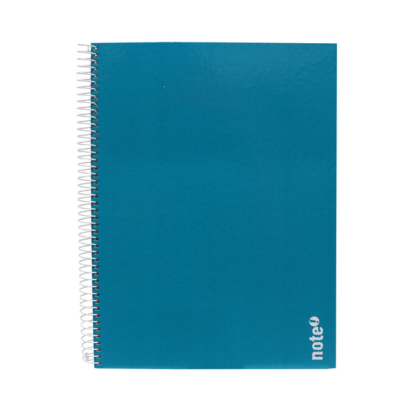 Caderno Espiral A4 Capa dura Quadriculado 100 Folhas Azul Tecnocolor