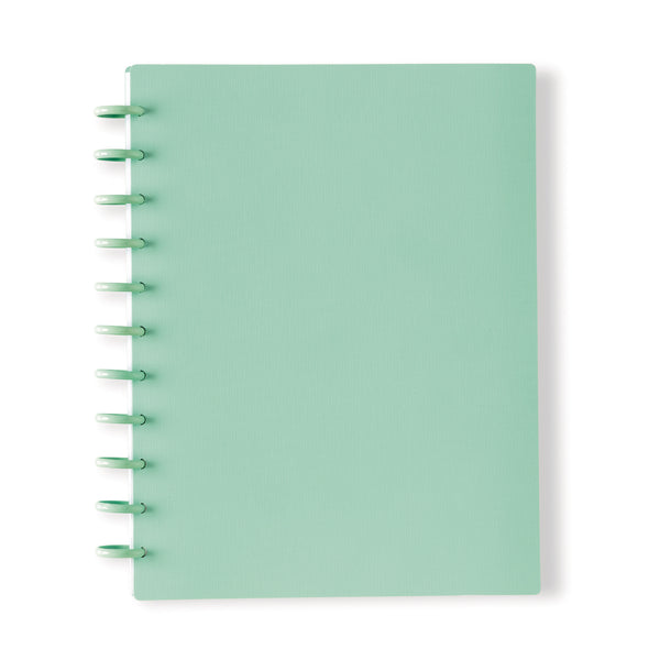 Caderno Smart com Elástico Espiral A4 Pautado Verde