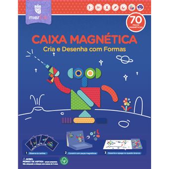Caixa Magnética - Desenha Com Formas