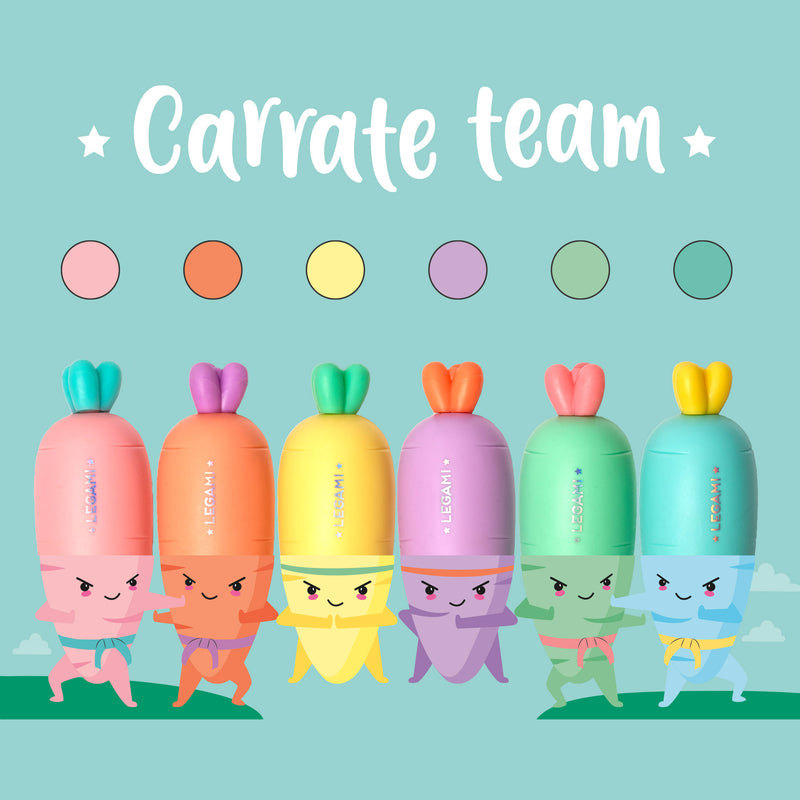 Conjunto 6 Sublinhadores Mini - Carrate Team