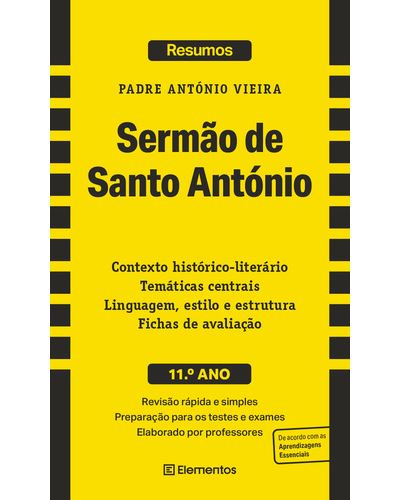 Resumos - Sermão de Santo António - 11.º Ano de Padre António Vieira