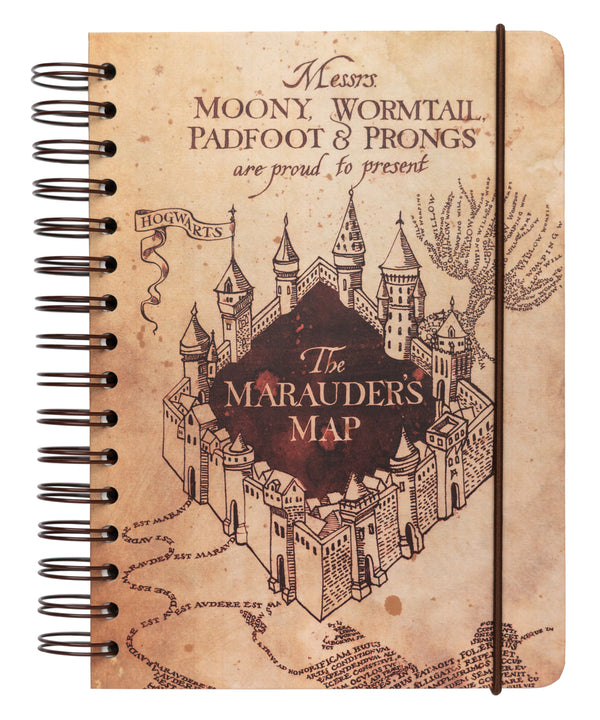 Caderno A5 Bullet - Harry Potter The Marauder's Map
