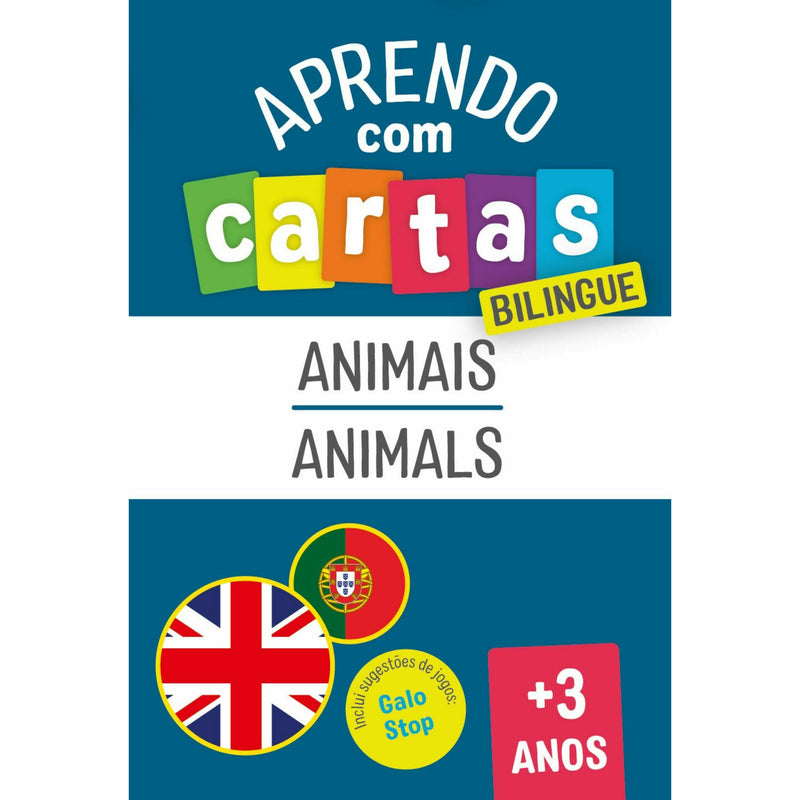 Aprendo com Cartas - Animais | Animals +3 Anos - Bilingue