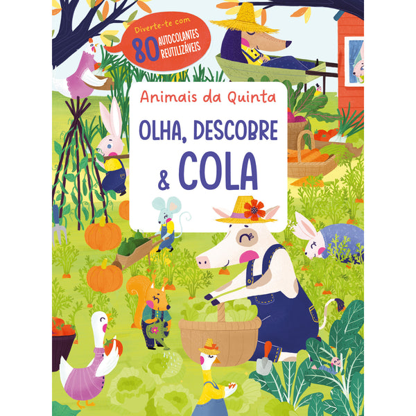 Olha, Descobre & Cola - Animais da Quinta de YOYO BOOKS