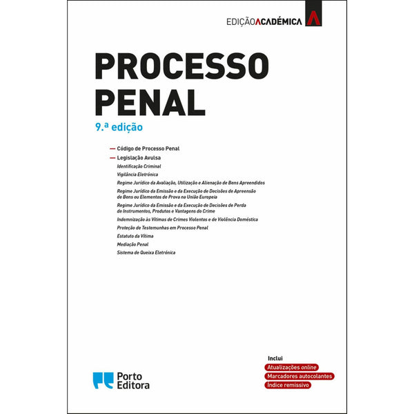 Processo Penal - Edição Académica - 9.ª Edição de Isabel Rocha