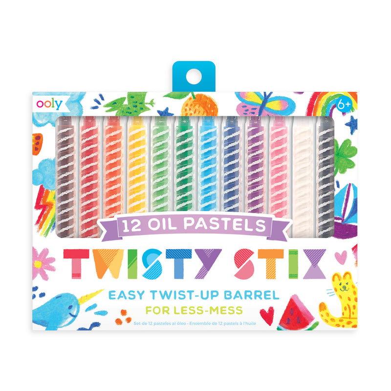 Conjunto 12 Lápis Óleo - Twisty Stix