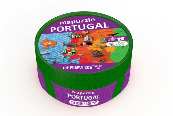 Puzzle 100 Peças - Mapa De Portugal