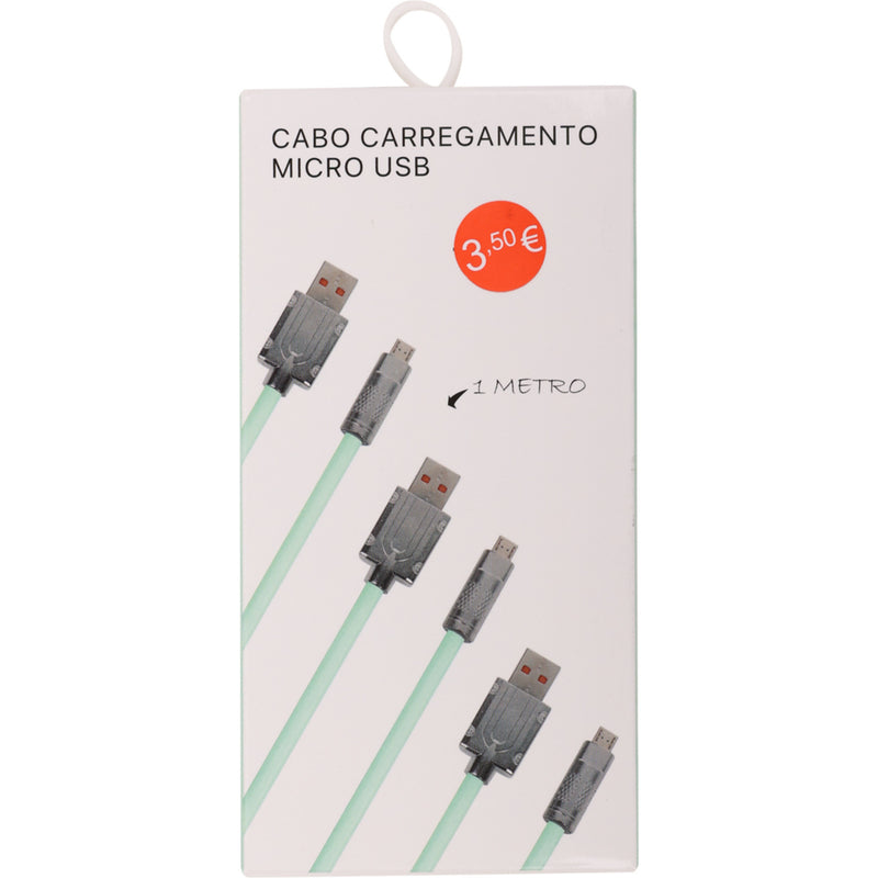 Cabo Carregador Micro USB Pastel 2A 1 Metro