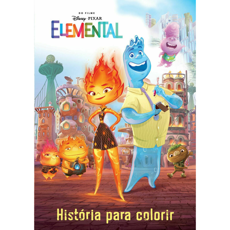 Elemental: História para Colorir