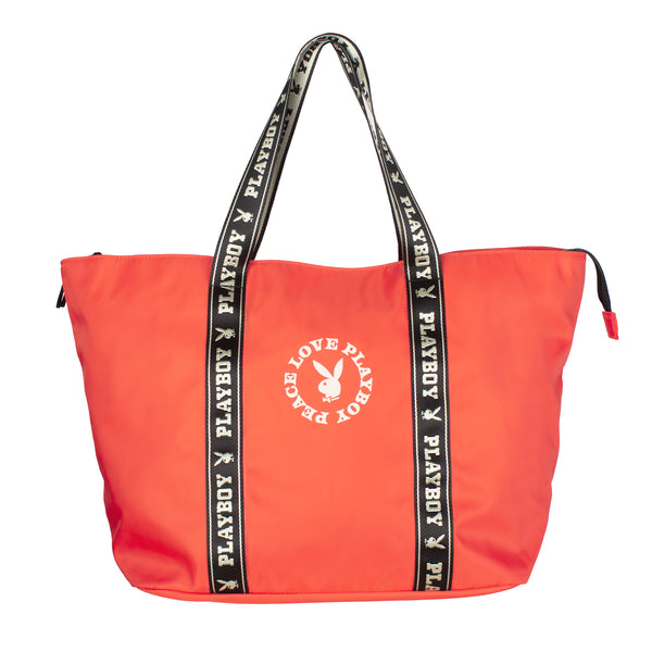 Tote Bag Peace&Love Red Playboy