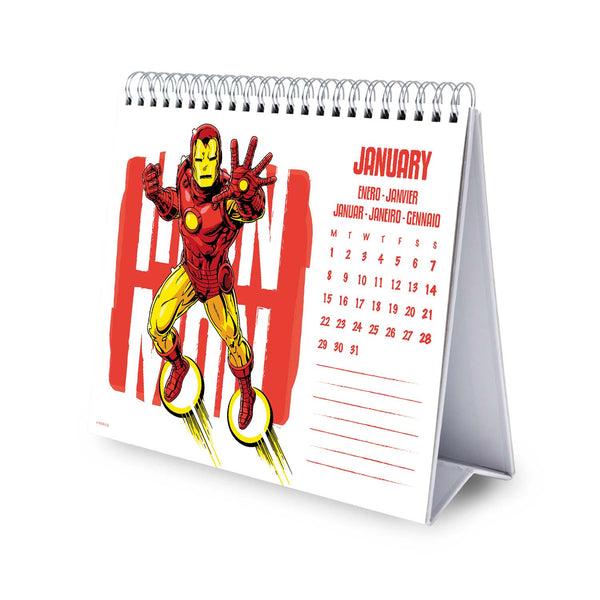Calendário Secretária 2024 - Marvel Comi