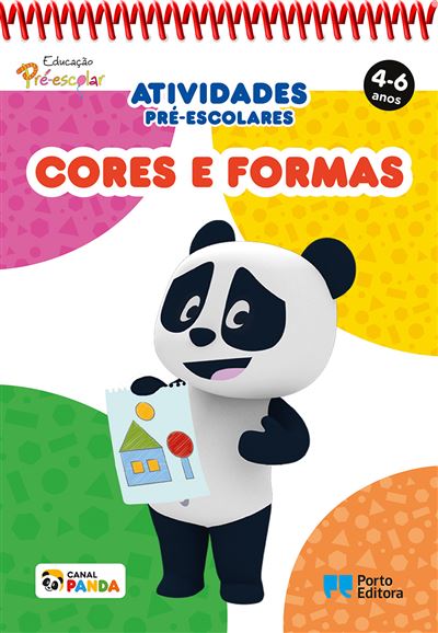 Bloco de Atividades Pré-Escolares Panda: Cores e Formas - 4-6 Anos