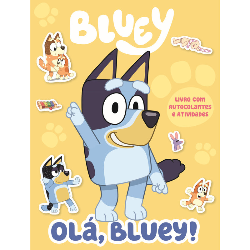 Bluey: Olá, Bluey!: Livro com Autocolantes